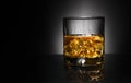 Luxury still life of whisky glass Royalty Free Stock Photo