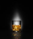 Luxury still life of whisky glass Royalty Free Stock Photo