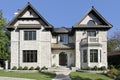 Luxury stone home with balcony Royalty Free Stock Photo