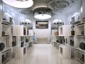 Luxury store interior design art deco style with hints of Contemporary.