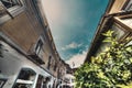 Luxury stores in world famous Capri island on a sunny day Royalty Free Stock Photo