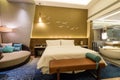 Luxury suite 5 star bedroom Royalty Free Stock Photo