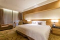 Luxury suite 5 star bedroom Royalty Free Stock Photo
