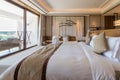 Luxury suite 5 star bedroom Royalty Free Stock Photo