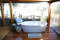 Luxury suite at the Victoria Falls River Lodge in Zimbabwe