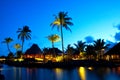 Luxury sunset in Mauritius Royalty Free Stock Photo
