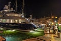 Luxury Super Yachts Harbor Saint Tropez Royalty Free Stock Photo