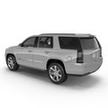 Luxury SUV isolated on white. 3D illustration Royalty Free Stock Photo