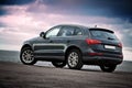 Luxury SUV rear view Royalty Free Stock Photo