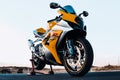 Luxury Suzuki GSXR 1000 superbike on a track