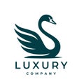 Luxury swan logo