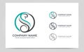 Luxury swan logo design. Editable logo design