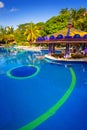 Luxury swimming pool scenery in Mexico