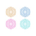 Luxury Swirl Ornamental Circle Logo