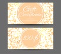 Luxury template gift certificate for yoga studio, spa center