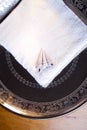 Luxury towel in silver scale