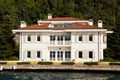 Luxury and traditional mansion white by the sea in the Bosphorus, Turkey Istanbul June 22 2019