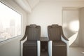 Luxury train seats toning Royalty Free Stock Photo