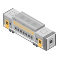 Luxury train wagon icon, isometric style Royalty Free Stock Photo