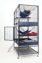 Luxury two floor cage equipped for ferrets Royalty Free Stock Photo