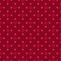 Luxury vector background. Red and gold geometric floral seamless pattern Royalty Free Stock Photo