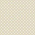 Luxury vector golden seamless pattern. Abstract white and gold ornament Royalty Free Stock Photo