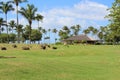 Luxury villa on waterfront, Guadeloupe Royalty Free Stock Photo