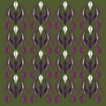 Luxury vint. Indian home - deco Olive, Purple artistic mandalas