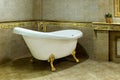 Luxury Vintage Bathroom, Relaxation, Interior Royalty Free Stock Photo