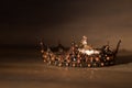 Luxury vintage crown in medieval style. Monarchy Royalty Free Stock Photo