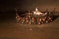 Luxury vintage crown in medieval style. Monarchy Royalty Free Stock Photo
