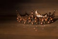Luxury vintage crown in medieval style. Monarchy Royalty Free Stock Photo