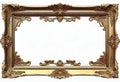 Luxury vintage frame on a white background, ornamental style, elegant frame for design and photos, Royalty Free Stock Photo