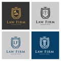 Luxury vintage Law logo