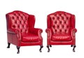Luxury vintage red armchair