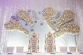 Luxury wedding decor arrangements of centerpiece table for bride