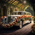 Luxury on Wheels: Gliding through the Celebration in a Limousine Royalty Free Stock Photo