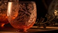 Luxury whiskey glass reflects elegant celebration flame generated by AI Royalty Free Stock Photo