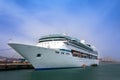 Luxury white cruise ship Royalty Free Stock Photo