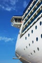 Luxury white cruise ship Royalty Free Stock Photo