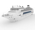 Luxury white cruise ship Royalty Free Stock Photo