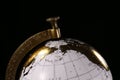 Luxury white and gold globe, representing international travel or business