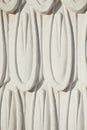 Luxury white wall design bas-relief with stucco mouldings roccoco element. Royalty Free Stock Photo