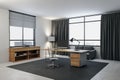 Luxury workspace manager in a contemporary interior