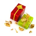 Luxury wrapped presents Royalty Free Stock Photo