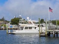 Luxury yacht, Cape Cod, MA, USA Royalty Free Stock Photo
