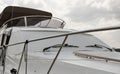 Luxury yacht closeup