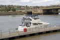 Luxury yacht on the creek