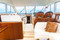 Luxury yacht interior comfortable cabin expensive wooden design