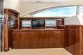 Luxury yacht interior comfortable cabin Royalty Free Stock Photo